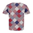 thumbnail image 4 of Brnmxoke Plus Size American Flag Shirts Women Patriotic Shirts USA Flag Graphic T-Shirt 4th of July Tee Tops Loose Oversized Tees Shirt 2024 Summer Tunic Tops, 4 of 5