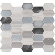 MSI Harlow Picket 12 in. x 12 in. Glass Metal Stone Mesh-Mounted Mosaic Tile (9.9 Sq. ft. / Case)