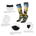 thumbnail image 5 of Fotbe Starry Sky Sunflower print Women's Men's Novelty Crew Socks Cotton Socks Knee High Socks for Walking,Running,Nurses,Pregnancy, 5 of 8