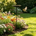 thumbnail image 4 of Bird Bath With 5-prong Stand Outdoor Metal Bird Bath For Use In Garden Patio Or Balcony, 4 of 6