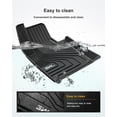 thumbnail image 5 of 3W Floor Mats Fit For Volvo XC60 2018-2023 TPE All Weather Custom Fit Floor Liner for Volvo XC60 1st and 2nd Row Full Set Car Floor Liners Black (Not for Hybrid), 5 of 5