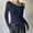 EliteGoogv#Blue, variant on Women's Solid Color T-shirts Boat Neck Long Sleeve T-shirts See Through Soft Smooth Silm Fit Tops Summer Fall Streetwear Outdoor Tops,Grey,XL