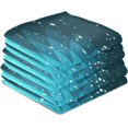 thumbnail image 4 of Coolnut Blue Flower Kitchen Dish Towel Set,Drying Kitchen Towels Tea Towels Gift Set for Drying Cleaning Cooking Baking 1Pcs, 4 of 6