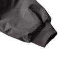thumbnail image 5 of Mens Fall Jackets Zip Up Stand Up Collar Elastic Cuffs Trendy Casual Motorcycle Coats with Pocket Dark Gray M, 5 of 7