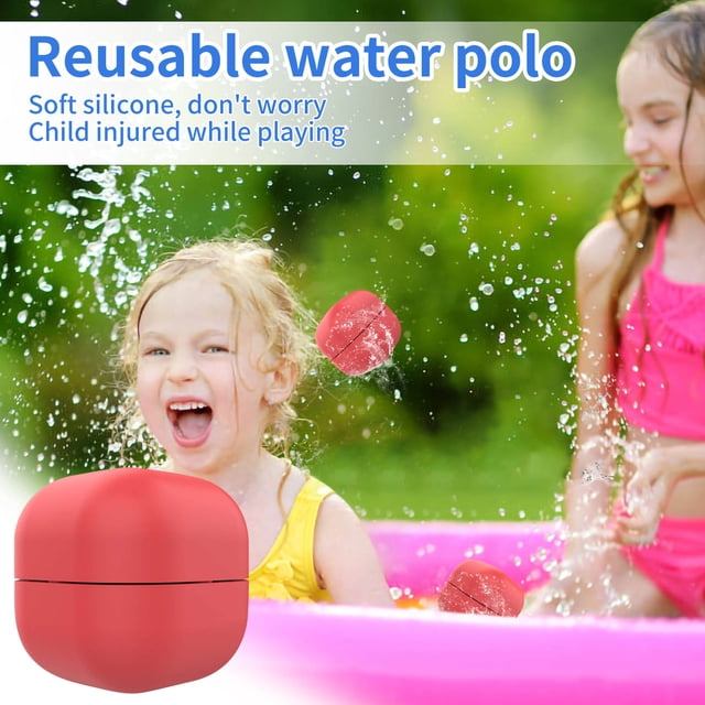 Globos de agua reutilizables, autosellado rápido, bolas de agua recargables para niños, juego de lucha contra el agua, fiesta de verano Wmkox8yii HAHFKSH1126