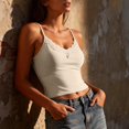 thumbnail image 3 of MEICHEN Womens Camisoles Lace Edged V Neck Tank Tops Spaghetti Strap Slim Fit Sexy Sleeveless Tops Summer Fall Fashion Essentials Clothing, 3 of 6