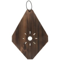 LABELEPH Rustic Planters Carbonized Solid Wood For Indoor Plants Porch 1Pack 10.8X7.9X0.6In