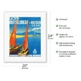 thumbnail image 2 of Lloyd Mittelmeer-Reisen 1935 (Mediterranean Travel) - Norddeutscher Lloyd Bremen (NDL) - Vintage Ocean Liner Travel Poster c.1935 - Fine Art Rolled Canvas Print 16in x 20in, 2 of 4