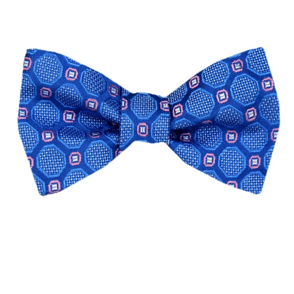 Men's Blue Silk Self Tie Bowtie Tie Yourself Bow Ties