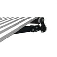 thumbnail image 6 of ALEKO 10'x8' Retractable Patio Awning Fabric Replacement, Grey White Striped Color, 6 of 12