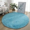 thumbnail image 7 of Mdesiwst Anti-slip Rug Luxury Round Fluffy Area Rug Super Soft Non-slip Design Bedroom Floor Carpet, 7 of 7
