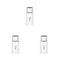 thumbnail image 4 of Sidaley Reemplazo del adaptador de carga rápida del cabezal de conversión de datos para Android Micro USB a puerto tipo C, blanco No.01 3piezas, 4 of 6
