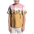 thumbnail image 1 of Wxirdiow Garçons Graphique Tee T-Shirts Garçon Tout-Petit Été Manches Courtes T-Shirts Coton Décontracté Graphique Col Rond Haut T-Shirts Jaune Taille,8-9 Ans, 1 of 5