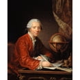thumbnail image 2 of Catherine Lusurier 15x18 Gold Ornate Wood Frame and Double Matted Museum Art Print Titled - Portrait of Jean Le Rond D'Alembert (1717-1783), Mathematician and Philosopher (1777), 2 of 4