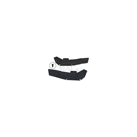 Upper Heat Shield - MACs Auto Parts 60-36155 Fender Apron To Upper Control Arm Splash Shields - Die-Cut Black Rubber - Ford & Mercury