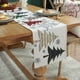 thumbnail image 5 of Camino de mesa de copos de nieve de Navidad | Decoración festiva de mesa de poliéster, rojo blanco | 12x55 in | Blanda, Duradera, Fácil de Limpiar | Decoración de banquetes en casa para cenas, 5 of 6