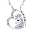thumbnail image 2 of Collar de unicornio para niños, lindos accesorios de diamantes coloridos para niñas, 2 of 5