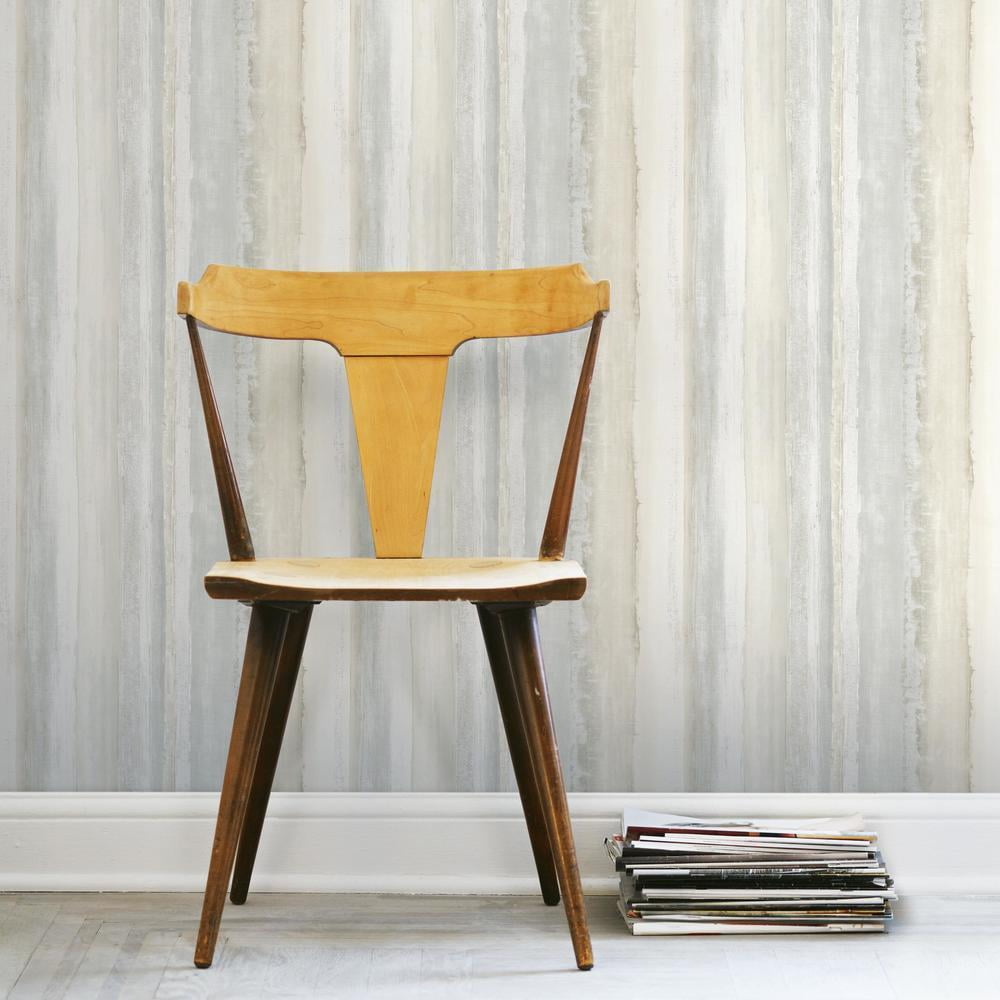 RoomMates Watercolor Stripe Peel and Stick Wallpaper