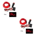 thumbnail image 2 of relayinert Car Interior Lighting LED Strip Car LED Wire Rope Tube Line flexible Neon Light Car Decor Light Pink red 2Set, 2 of 6