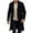 B-Black, variant on Men's Peacoat Notched Collar Double Overcoat Warm Fall Winter Trench Coat for Daily Outerwear Brown Size: S