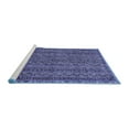 thumbnail image 2 of Ahgly Company Machine Washable Indoor Rectangle Oriental Blue Modern Area Rugs, 5' x 8', 2 of 4