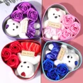 thumbnail image 4 of Caja de regalo con forma de oso de jabón, rosa, flor de amor, regalo romántico para Navidad, día de San Valentín, día de la madre, boda, cumpleaños, decoración del hogar, fiesta, 4 of 5