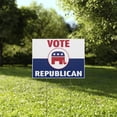 Repuplican Sign Vote Republican Yard Sign, 18x12, 24x18, 36x24, H-Stake Included, v2 ...