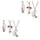 thumbnail image 2 of Sonducket 3 Pieces Moon Necklace Adjustable Dainty Gemstones Pendant Accessories Tree Wire Ring Women of Jewelry Life Wrap for Daily Wear Type1 NO1 Sonducket CBP220161, 2 of 6