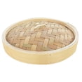 thumbnail image 4 of Canasta de , canasta de de bambú natural hecha a mano / tapa para albóndigas de alimentos, carne, verduras, sum, pescado, arroz Tapa de 10.2 pulgadas Soledad Cesta de vapor de bambú, 4 of 10