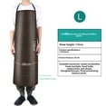 thumbnail image 1 of Heavy-Duty PVC Waterproof & Oil-Resistant Apron with Extended Coverage (110x65cm, Brown) - Neck Tie Design for Kitchen, Cafeteria, Industrial Use - Durable, Easy-to-Clean Workwear for Cooking,, 1 of 6