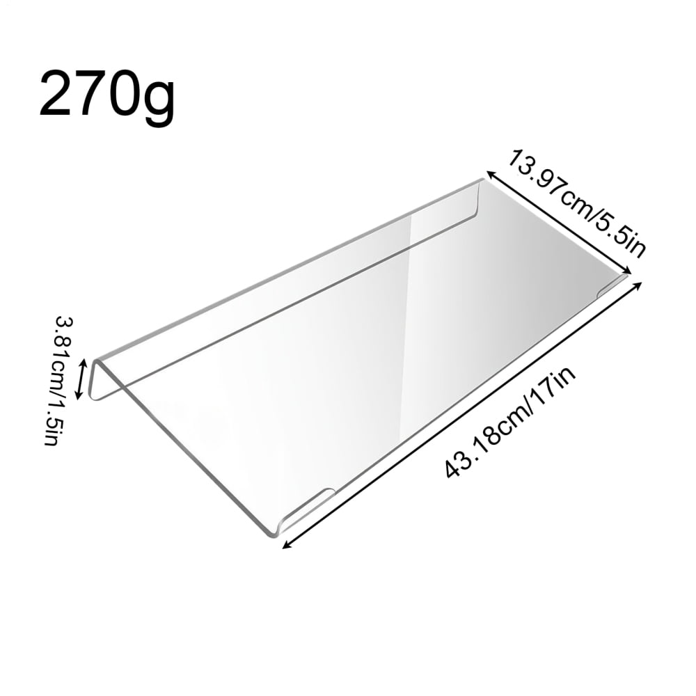 Ksruee Keyboard Stand Ergonomic Tilted Clear Riser PC Keyboard Stand Riser for Typing for Home Study Room Reception School Cubicle Work Gamers Students Programmers