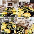 thumbnail image 5 of Large Area Rugs for Living Room Bedroom, Yellow Lemons 5'x8' Rug Washable Carpet Runner Indoor Outdoor, Summer Fruits Leaves Botanical Black Non Slip Floor Mats Rug for Kitchen, Bathroom, 5 of 8