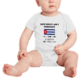 thumbnail image 2 of Not Only Am I Perfect, I'm Cuban Too! Cute Baby Clothes For Boy Girl (White, 3-6 Months), 2 of 5