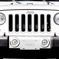 thumbnail image 4 of Pilot Automotive Jeep Logo License Plate, Chrome, Stainless Steel, 6" x 12", 4 of 8