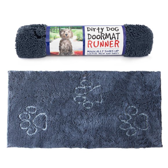 Felpudo Dog Gone Smart Dirty Dog, superabsorbente, gris