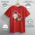 thumbnail image 3 of Boy's Wall-E Eve Christmas Lights Graphic Tee Red Large, 3 of 9