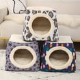 thumbnail image 3 of Nido para gatos, cápsula espacial cerrada universal para cuatro estaciones, casa para gatos, villa para gatos, perrera para perros, suministros para mascotas de peluche, 3 of 6