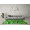 thumbnail image 3 of Ahgly Company Indoor Square Oriental Green Industrial Area Rugs, 6' Square, 3 of 4