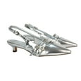 thumbnail image 2 of XY London Womens Cassie Sling Back Low Kitten Heel Court Shoes, 2 of 4