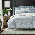 thumbnail image 2 of 6ix Tailors  Savannah Cornflower Blue 8 Piece Comforter Designer Set California King, 2 of 5