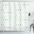 thumbnail image 1 of Ambesonne Green Shower Curtain, Polka Dots Hearts, 69"Wx84"L, Almond Green, 1 of 3