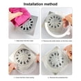 thumbnail image 7 of Pebbuoy 30Pcs Drain Hair Catcher Prevent Clogs Easy Install Biodegradable Sewer Filter Mesh Stickers Adhesive Sink Stopper for Shower Bathtub Keep Drains Clear, 7 of 7
