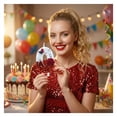 thumbnail image 4 of Goleeg Bougies d'Anniversaire Papillon Numéro 0, Bougies Gâteau Numérotées Décorées de Roses Rouges, pour Anniversaires, Fêtes et Célébrations de Mariage, 4 of 5