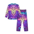 thumbnail image 2 of Bingfone Men'S Pajama Set 2 Piece Loungewear Pjs, Long Sleeve With Pajama Pants-Elephant In Tribal Style, 2 of 9