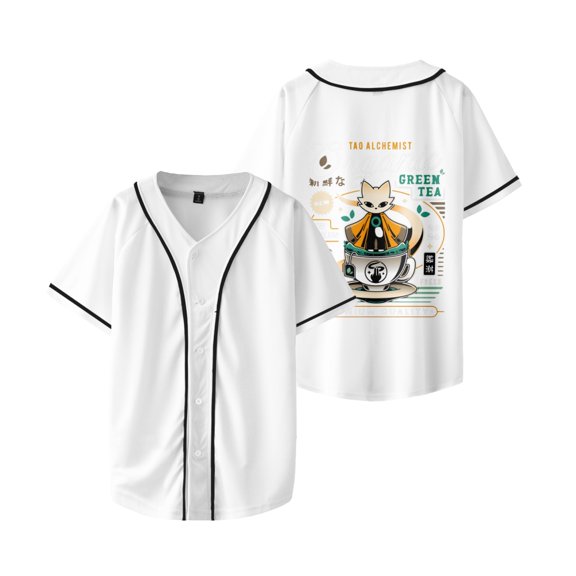 Nine Sols Merch TAO Alchemist Jersey Button Down Shirts Short Sleeve Hip Hop Sports Uniforms