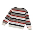 thumbnail image 5 of XinLfly Hoodies for Kids Classic Striped Color Block Crew Neck Long Sleeve Shirt Casual Loose Pullover Tops Sweater Sweatshirt,C,C 13-14, 5 of 7