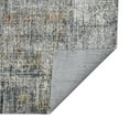 thumbnail image 3 of 2' x 3' Gray and Orange Abstract Power Loom Area Rug, 3 of 4