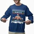 thumbnail image 2 of Christmas Sweatshirt, Welcome to The North Swole Christmas Sweatshirt, Muscular Santa Ugly Holiday Jumper, Funny Gym Lover Gift for Weightlifters & Fitness Fans, 2 of 5