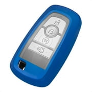 TANGSEN Key Fob Case Blue TPU Cover Compatible with Ford Edge Fiesta Focus ST ECOSPORT Expedition Explorer F-150 Raptor