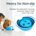 thumbnail image 3 of SUPERDESIGN Slow Feeder Dog Bowl Cat Bowl 1/2 Cup Slow Feeding Dog Bowl for Small Medium Breed Anti Gulping Healthy Eating Interactive Bloat Stop Fun Alternative Non Slip Puzzle Dog Food Bowl, Blue, 3 of 7